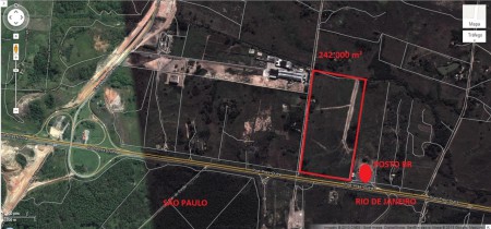 Seropédica  área 242.000 m²  testada para Dutra